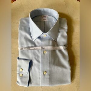 NWT Brooks Brothers 346 Non Iron Slim Fit Dress Shirt Size 16